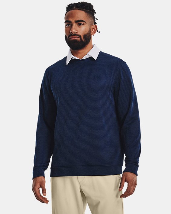 Herren UA Storm SweaterFleece mit Rundhalsausschnitt, Navy, pdpMainDesktop image number 0